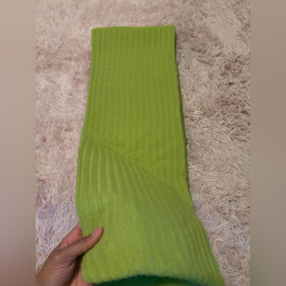 Nordstrom Lime Green Knit Scarf